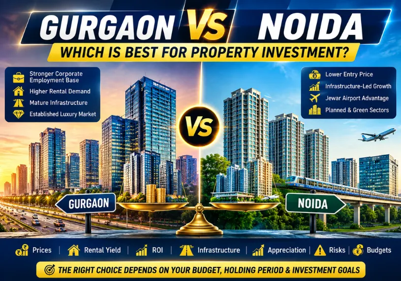 Gurgaon-vs-Noida-Property